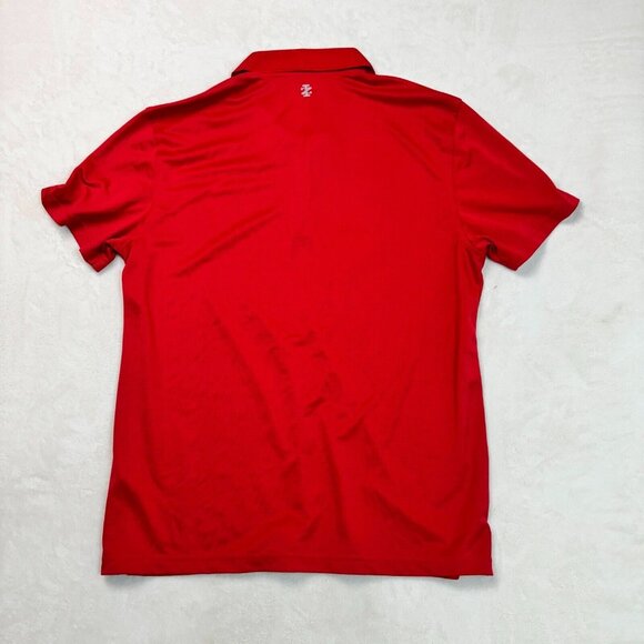IZOD Golf Polo Shirt Red Collared Cotton Polyester Blend Men’s Size Large - Picture 8 of 8